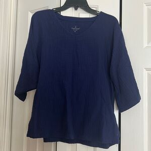 ***** 5 for $25 Cuddle Duds Gauze 3/4 Sleeve Top